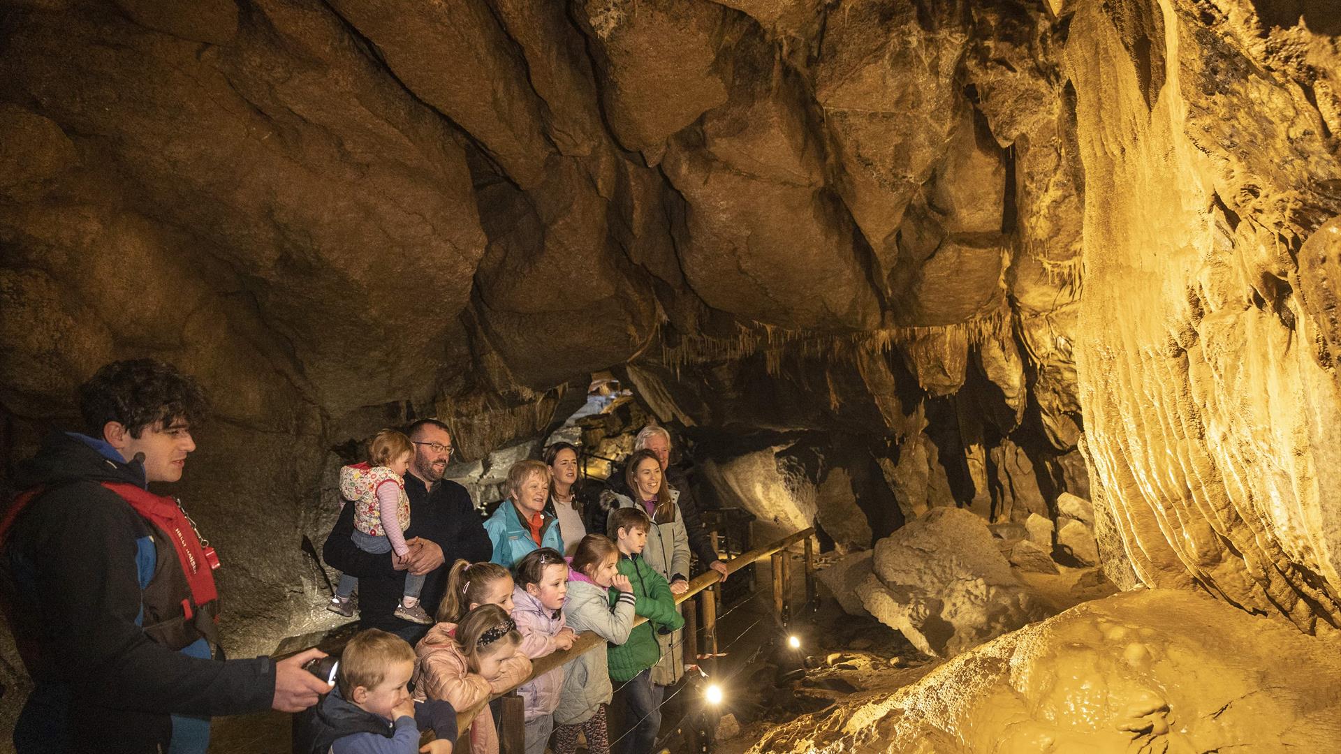 Information and booking details for the famous Guided Cave Tour of the Marble Arch Caves, Councty Fermanagh, during the Christmas period 2023