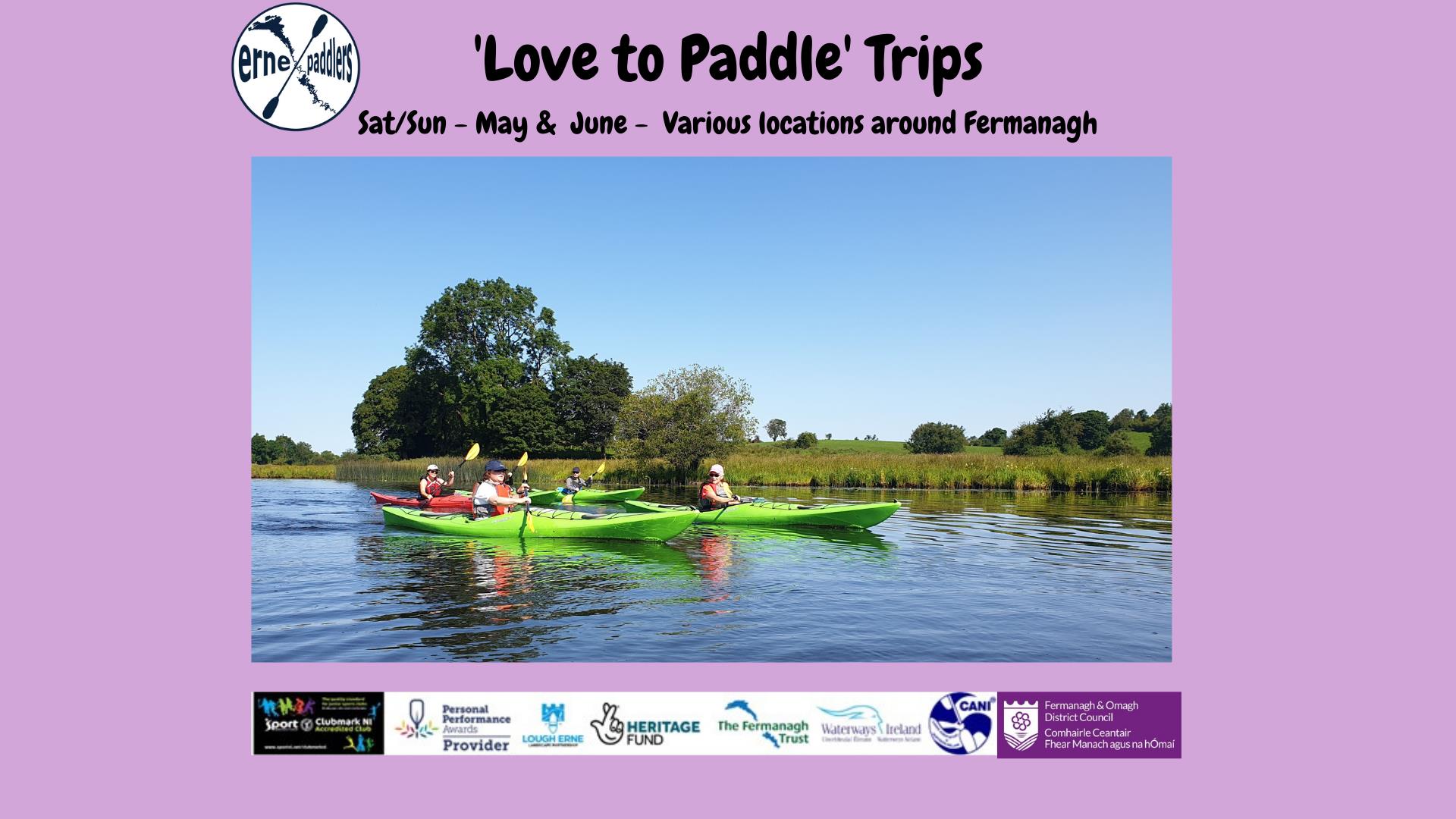 Love to Paddle Trips - Erne Paddlers, Fermanagh