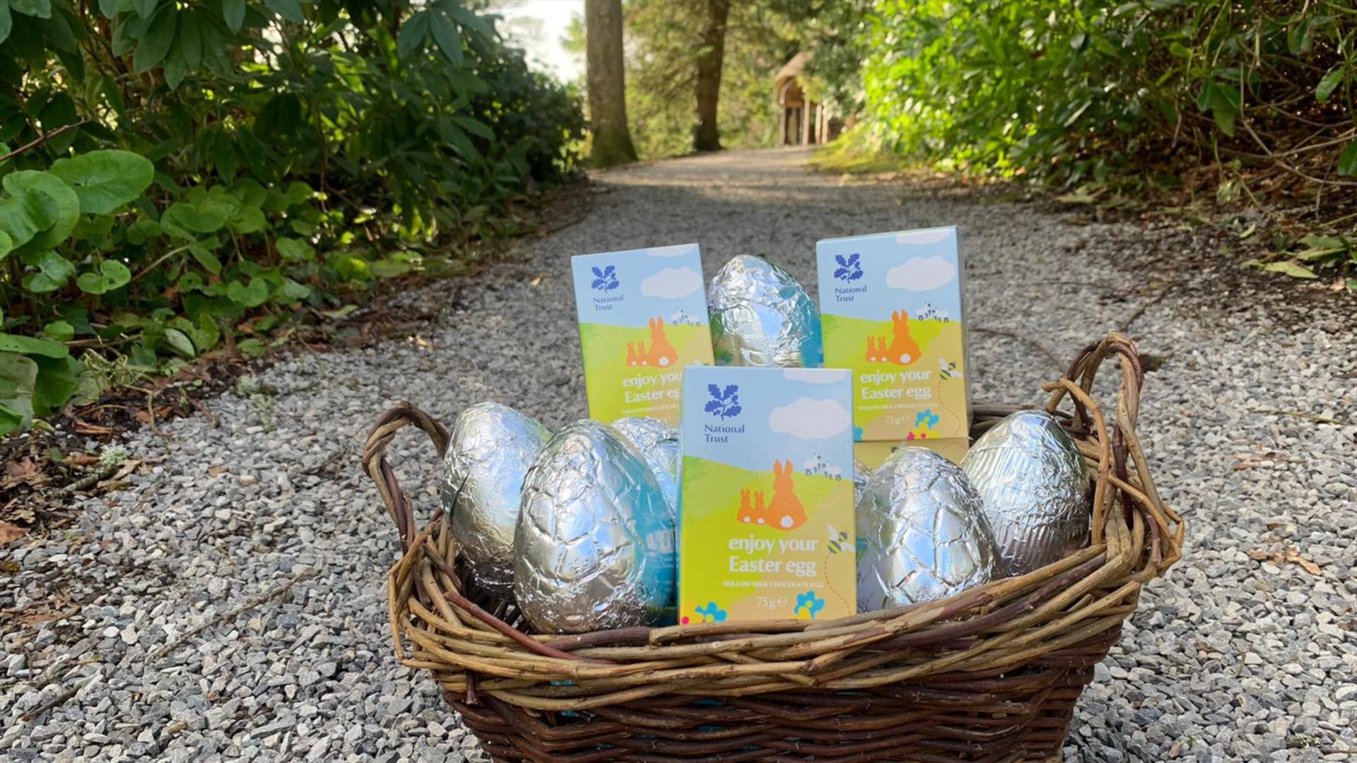 Easter eggs at the Summer House at Florence Court, County Fermanagh